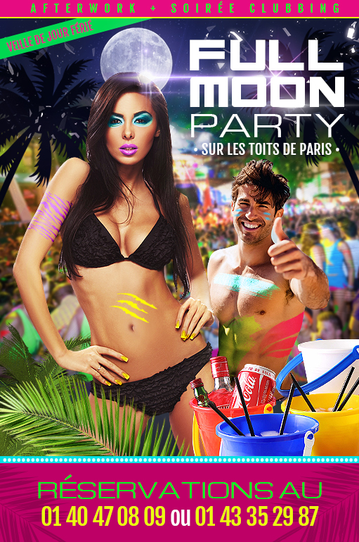 flyer full moon party 13 juillet