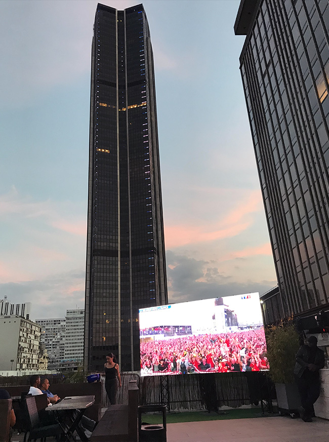 Match en direct rooftop coupe du monde de football 2018