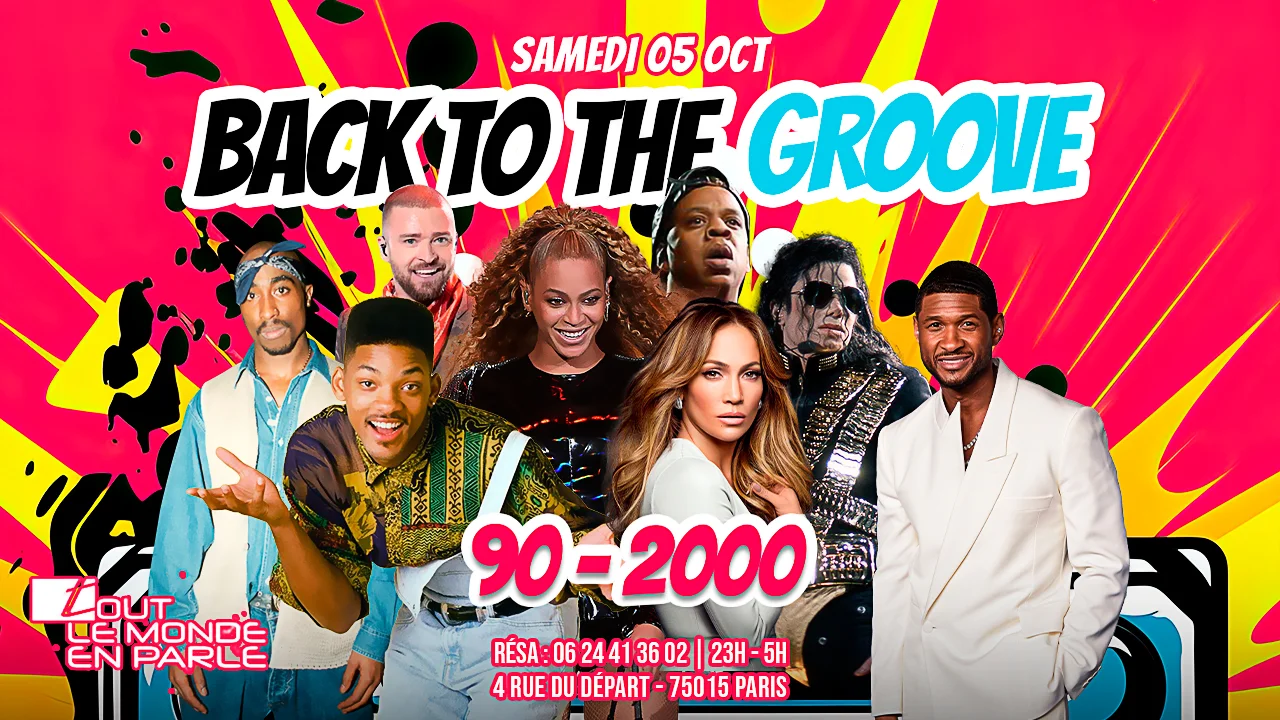 Soirée Back to the Groove - Samedi 5 Octobre