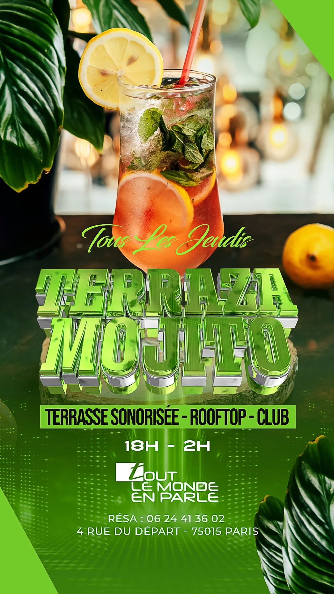 Soirée Terraza Mojito - Afterwork tous les jeudis