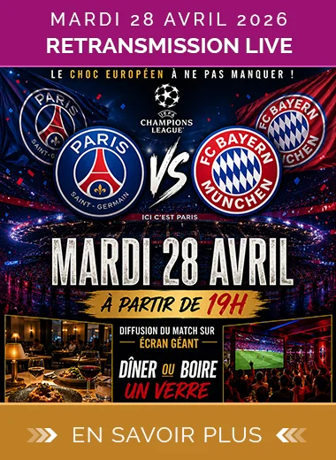 PSG vs Bayern en LIVE au TLMP ! Retransmission écrans géants, match de Football en direct