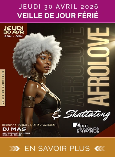 Soirée Afrolove Shattating Jeudi 30 Avril 2026