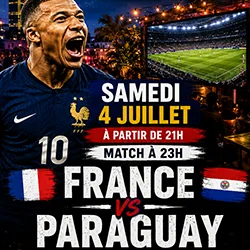 Match Coupe du Monde de Football France vs Paraguay