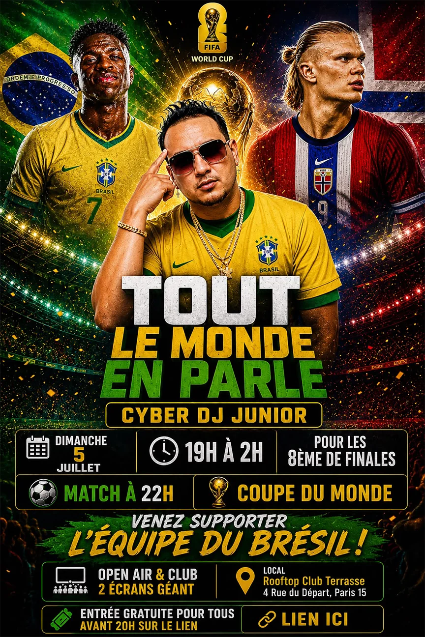 BAILAME - Soirée Brésilienne à Paris 5 Juillet 2026