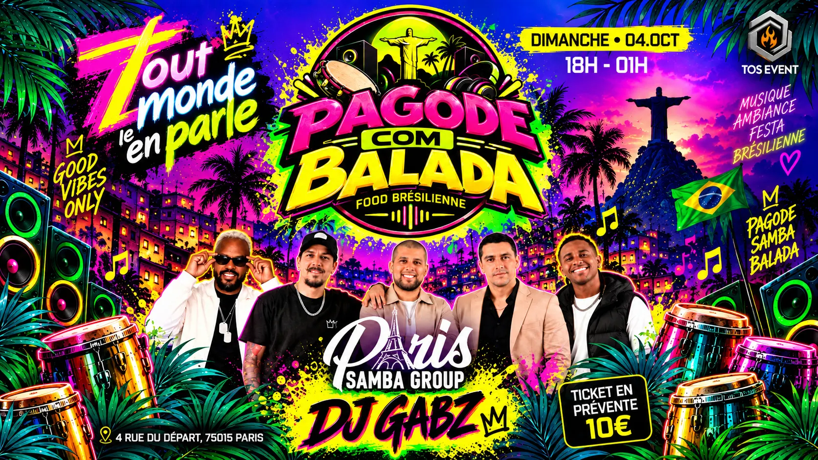 Opening – Soirée Brésilienne 🔥🇧🇷 🌴 Pagode Com Balada