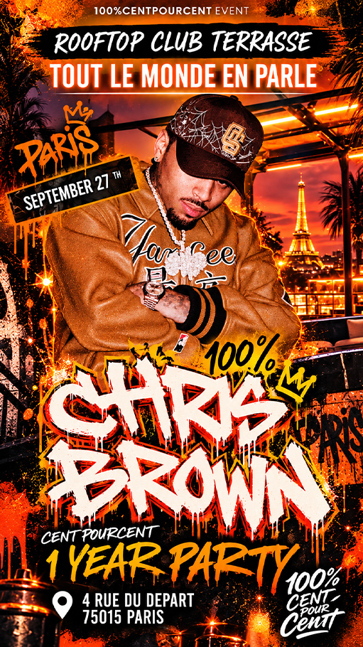100% CHRIS BROWN PARTY SPECIAL CENTPOURCENT 1 YEAR OR THE FIRST PARTY !!