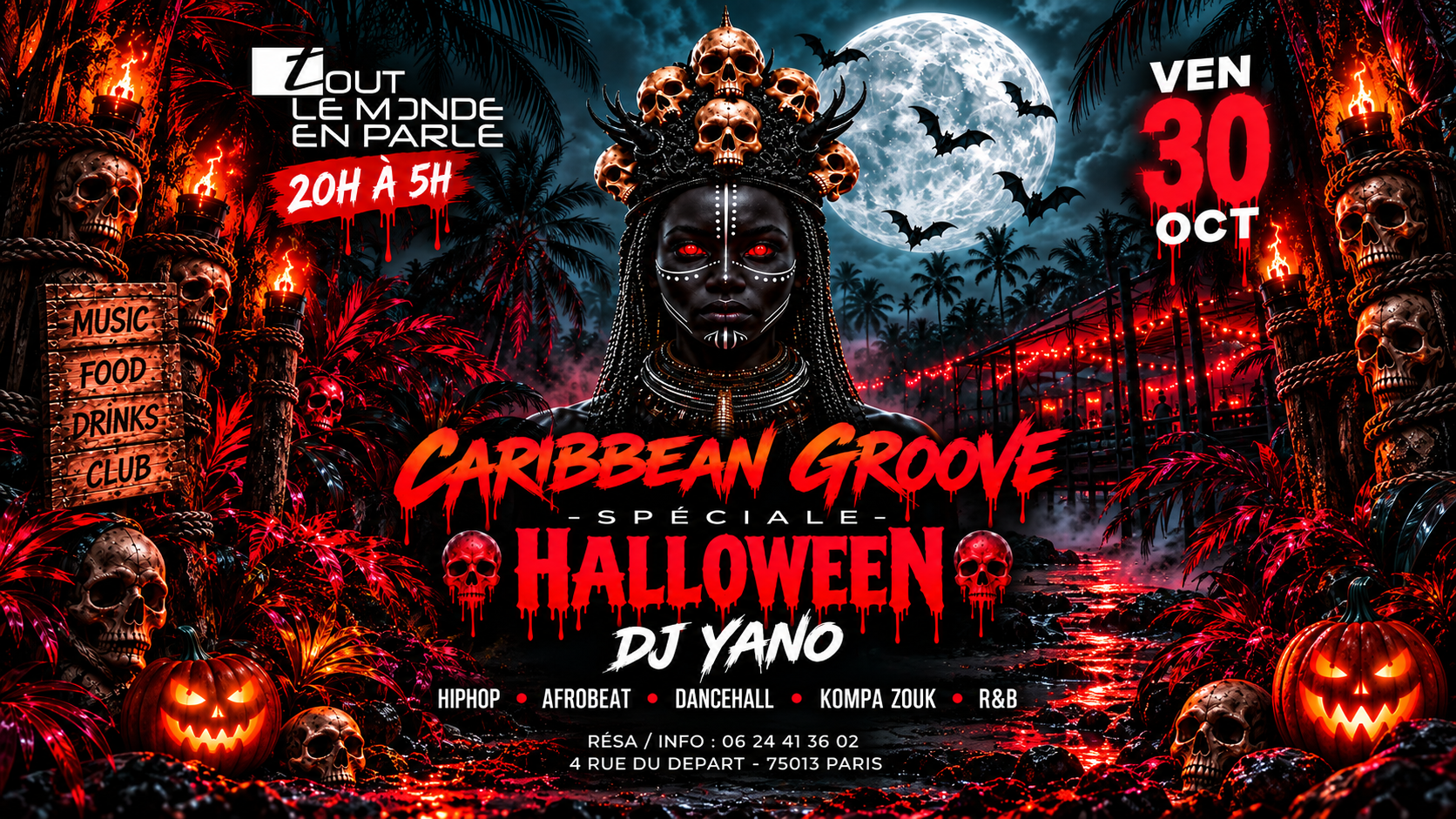 Caribbean Groove Party Spécial Halloween !